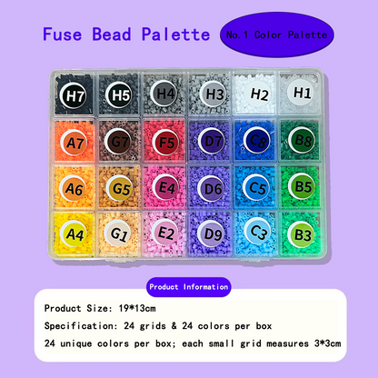 Tranquil Beads Refill Pack - 24 Colors × 3g | Single Palette Replacement (No Accessories)